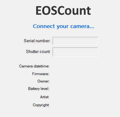 eosinfo shutter count